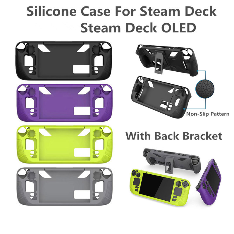 Board Game Steam - เคสซิลิโคนสําหรับ Steam Deck คอนโซลเกม OLED ป้องกันเต็มรูปแบบพร้อมฝาครอบเคสป้องกันเชลล์สําหรับ