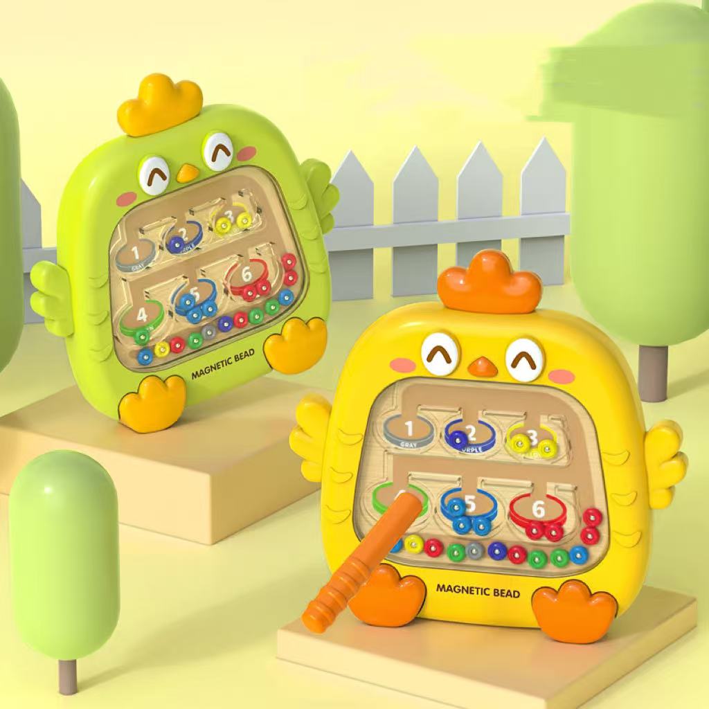 Board Game Qwirkle - Magnetic Sorting เกม Montessori การเรียนรู้ของเล่นเด็ก,แม่เหล็กสีจํานวน Maze