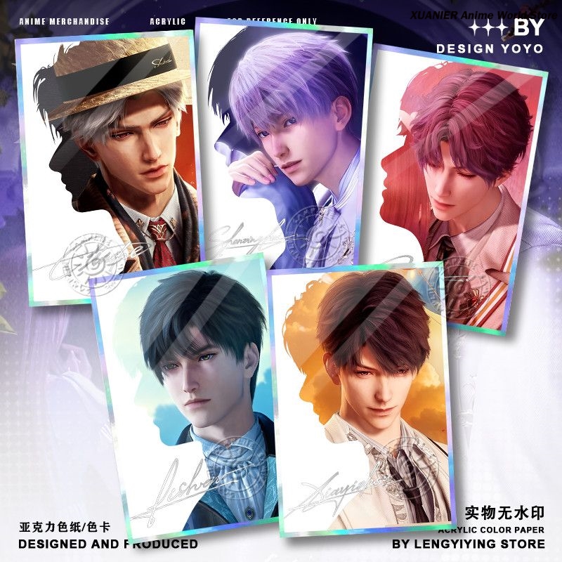 Board Games - กระดาษอะคริลิคสีสันสดใส Love and Deepspace Rafayel Xavier