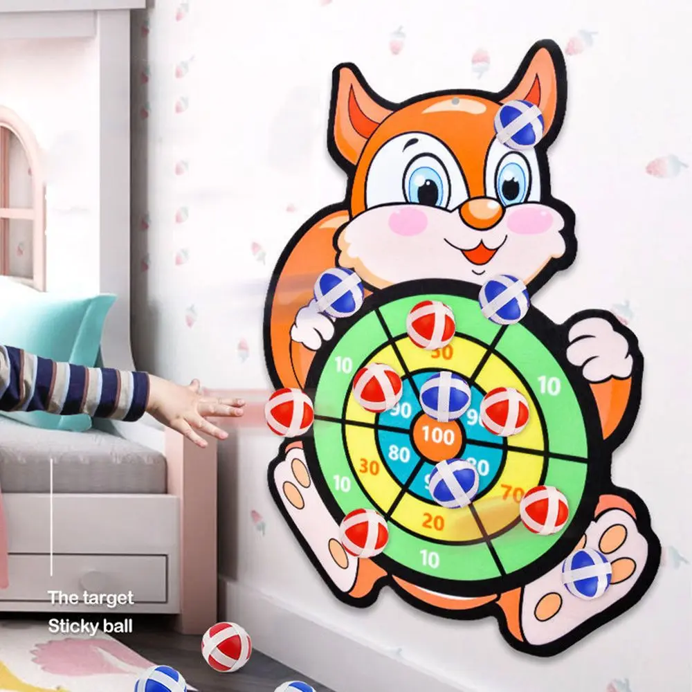Board Games - เกมปาเป้าการ์ตูนคลาสสิก ของเล่นเสริมพัฒนาการสำหรับเล่นกลางแจ้งและในร่ม ลูกบอลเหนียวติดเป้า เกมกีฬาเป้าหมาย ของขวัญ เกมปาเป้า