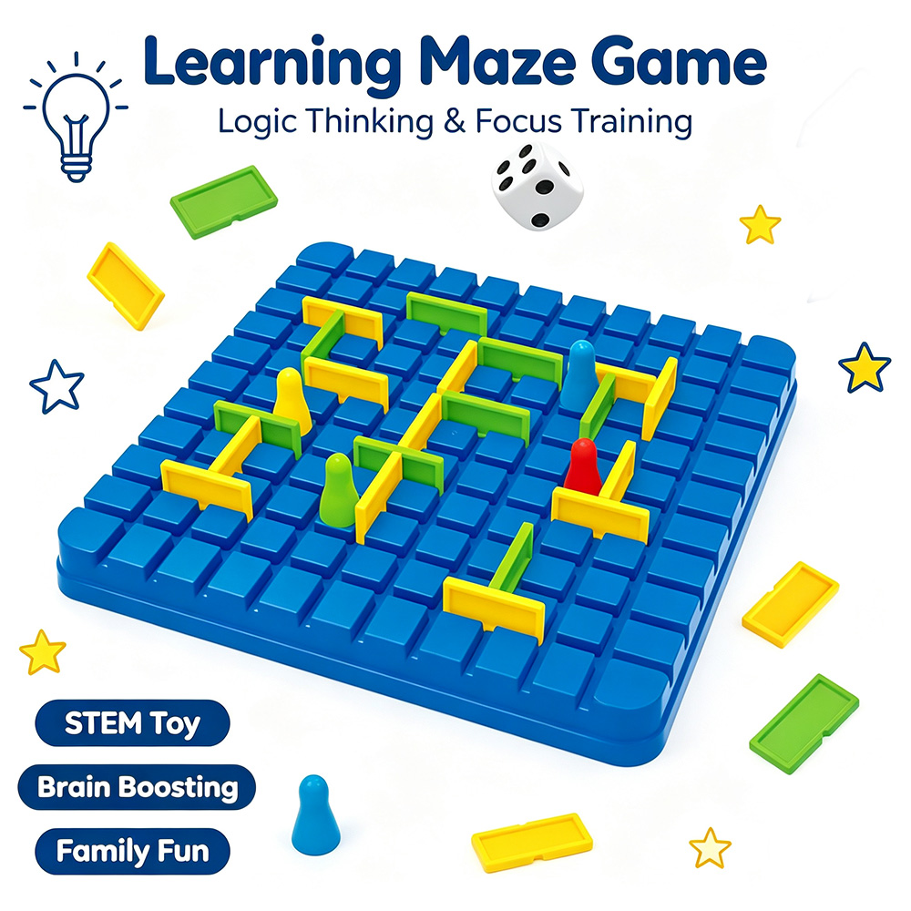 Board Game Qwirkle - เกมกระดานวางแผนการหลบหลีกและก้าวข้ามสิ่งกีดขวาง, ของเล่นตั้งโต๊ะสำหรับเด็กที่เล่นได้หลายคนและแข่งขันกัน