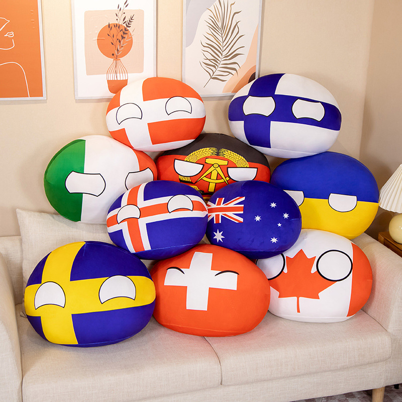 Board Game Yokohama - 20-40 ซม.ตุ๊กตา Polandball หมอน Countryball Japan