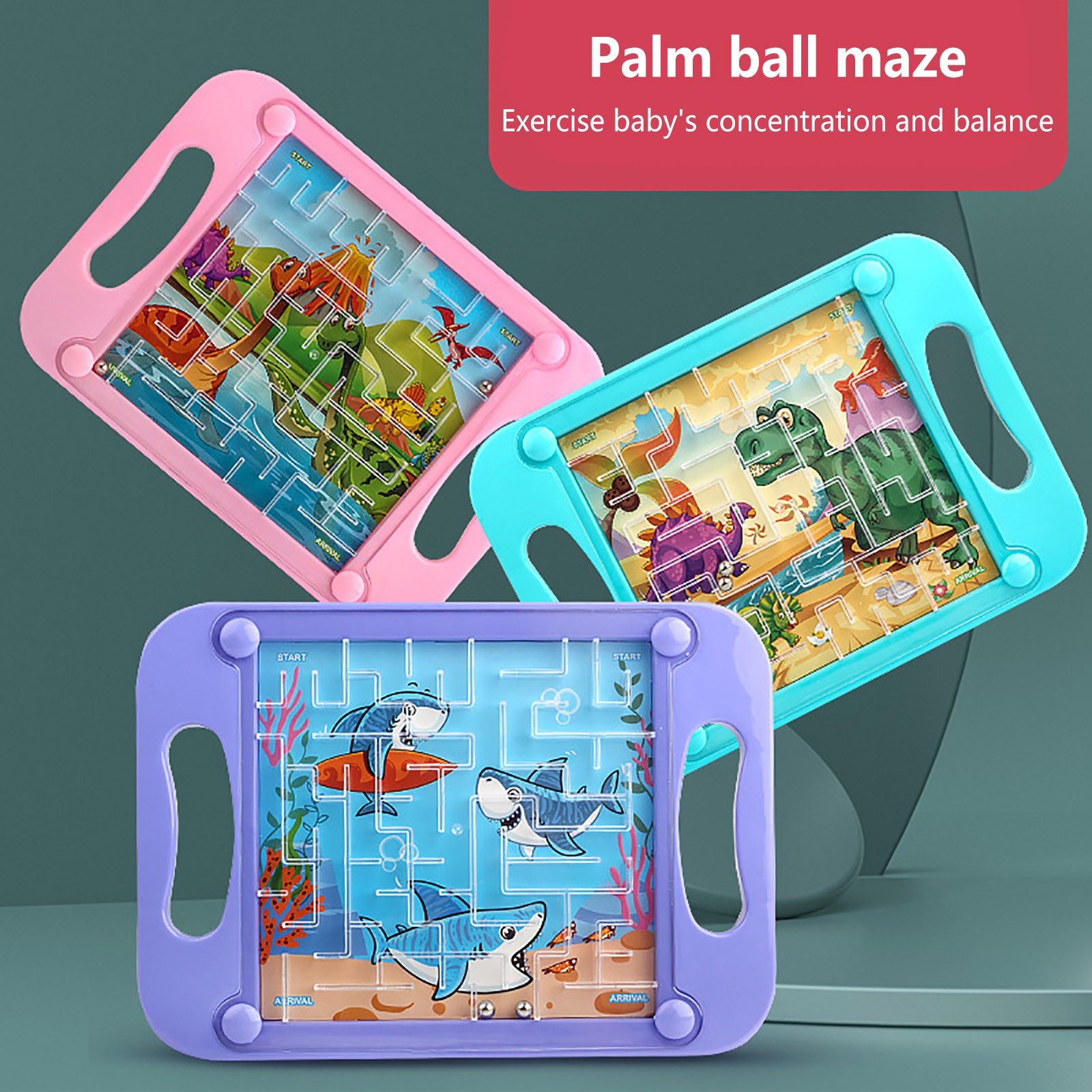 Board Game Qwirkle - ลูกบอลเขาวงกต3D สำหรับเด็กของเล่นเพื่อการศึกษาสำหรับเด็กเล็กเกมของขวัญสำหรับฝึกความจำเรื่องแรงโน้มถ่วง