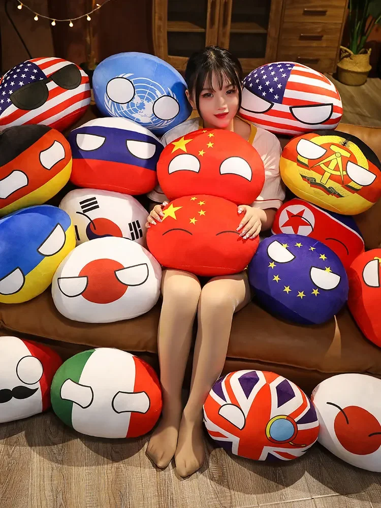 Board Game Yokohama - Country Ball ของเล่น Plush Polandball มืออุ่นหมอน