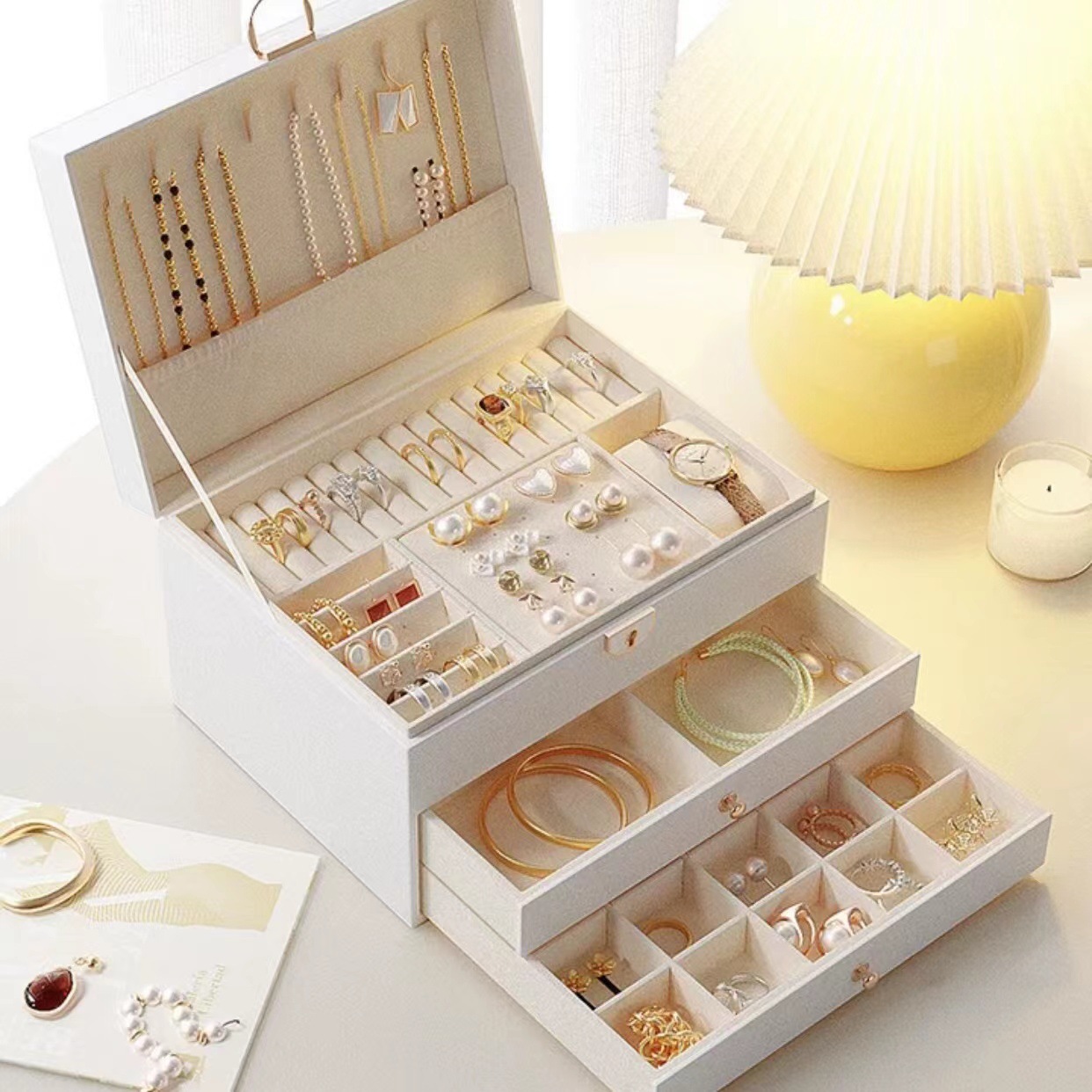 กล่องเก็บเครื่องประดับหลายชั้น - Token Tray Organizer บทวิจารณ์และราคา