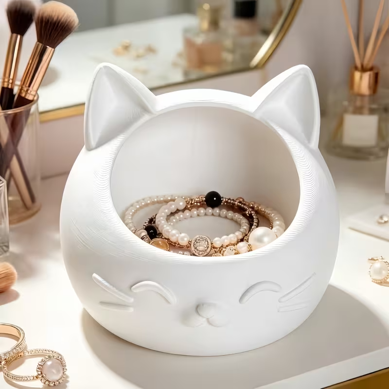 กล่องเก็บของรูปแมวการ์ตูนขนาดเ - Token Tray Organizer บทวิจารณ์และราคา