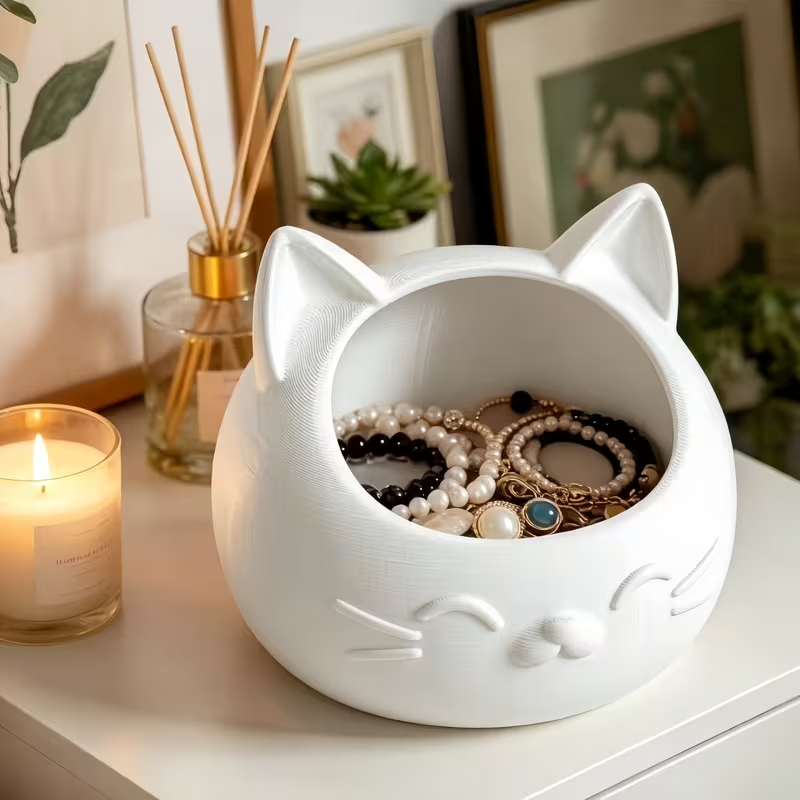 กล่องเก็บของรูปแมวการ์ตูนขนาดเ - Token Tray Organizer บทวิจารณ์และราคา
