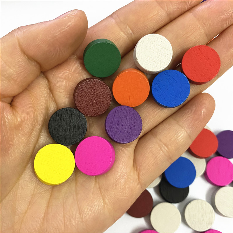 50 ชิ้น 15*5 มม.11 สีไม้ Disk  - Board Game Verdant บทวิจารณ์และราคา