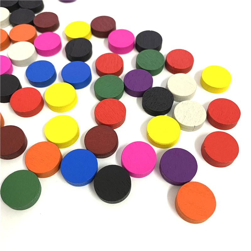 50 ชิ้น 15*5 มม.11 สีไม้ Disk  - Board Game Verdant บทวิจารณ์และราคา