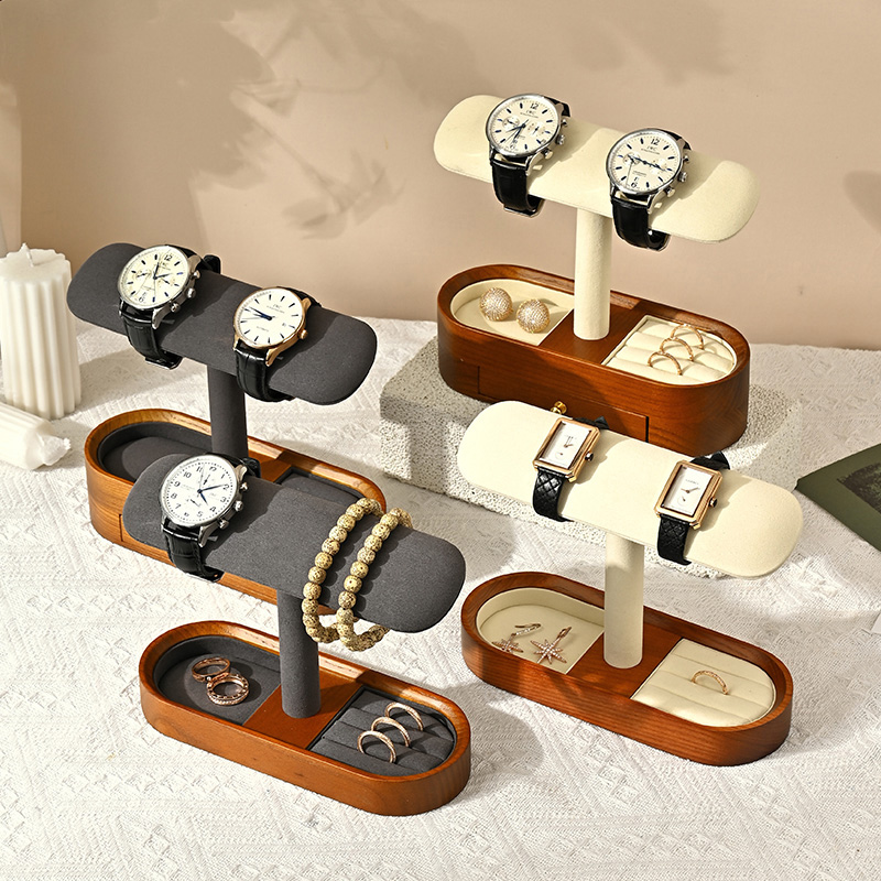 Oirlv ไม้เนื้อแข็งนาฬิกาออแกไน - Token Tray Organizer บทวิจารณ์และราคา