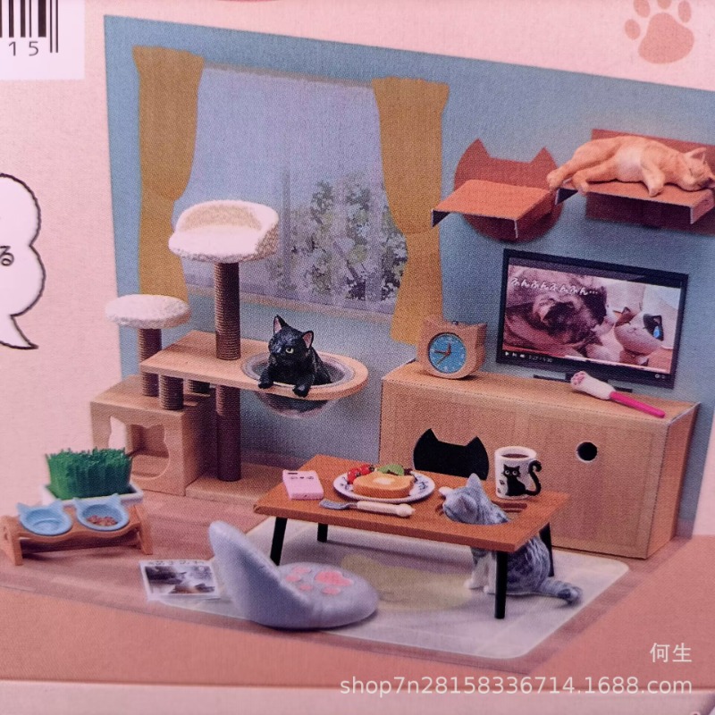 8 ชิ้น/เซ็ตแมวน่ารักชีวิตประจํ - Miniature Terrain Set บทวิจารณ์และราคา