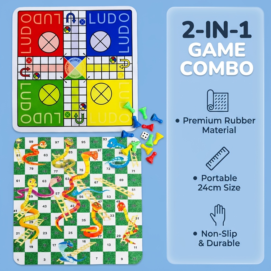 ชุดเกมกระดานลูโดและสเนคแอนด์แล - Board Game Ludo บทวิจารณ์และราคา