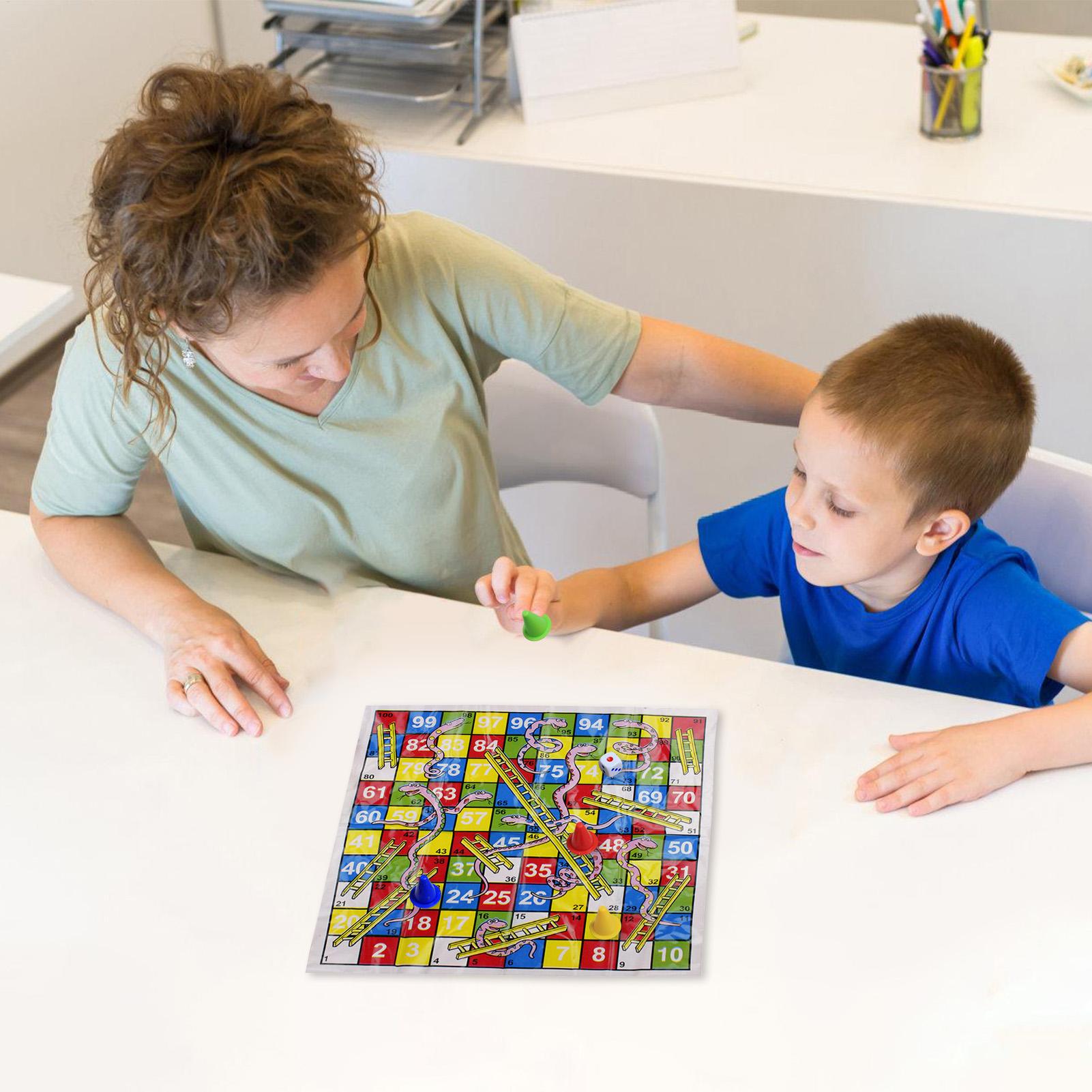 ของเล่นเด็กงูและบันได เกมกระดา - Board Game Ludo บทวิจารณ์และราคา
